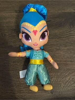 Shimmer and Shine Plush Stuffed Doll Nickelodeon blue hair